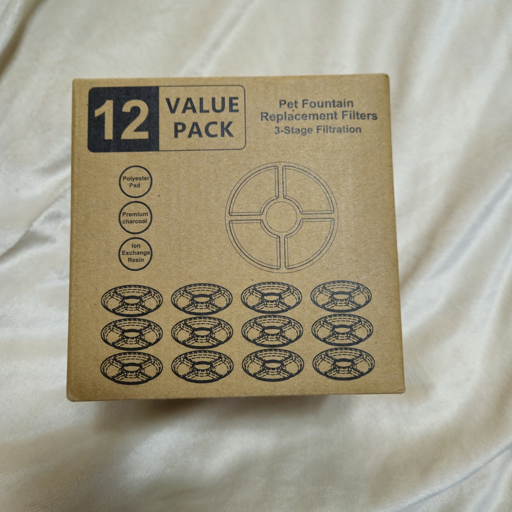 Pet Fountain Replacement Filters 12-Pack